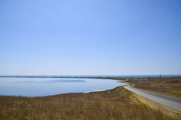 Paesaggio Dell Estuario Costiero Nel Mare Lyman Sputo Sul Mar — Foto Stock