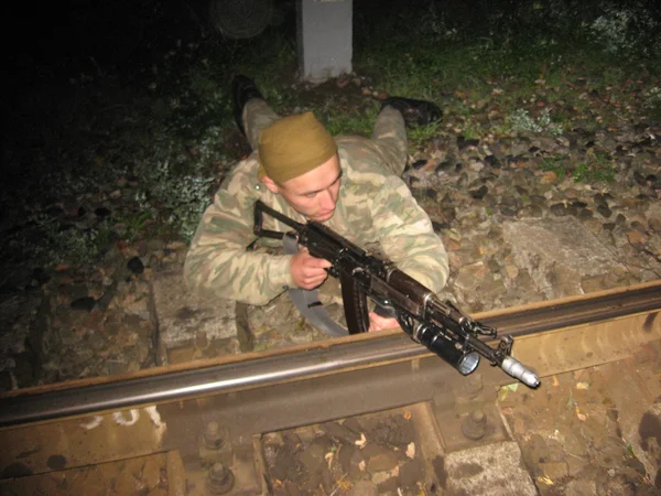 Doutrinas Tropas Especiais Arma Munição Soldados — Fotografia de Stock