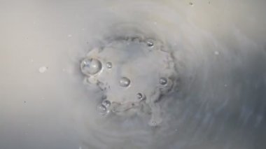 Kabarcıklar çamur yanardağ