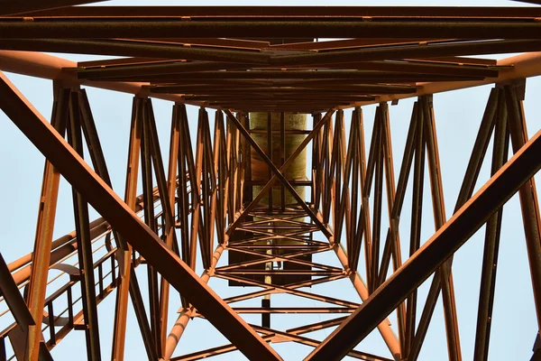Rostiger Wasserturm Eine Alte Rustikale Kommunale Kommunikation — Stockfoto