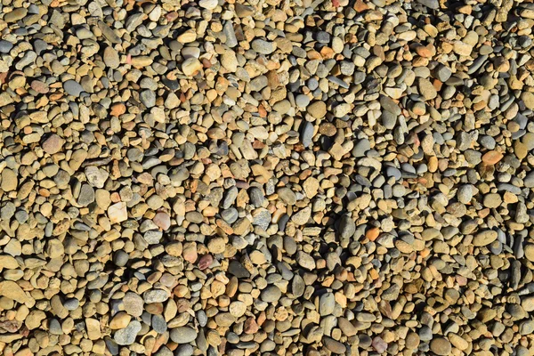 Fondo Pequeña Piedra Redonda Triturada Montón Una Bolita Pequeña — Foto de Stock