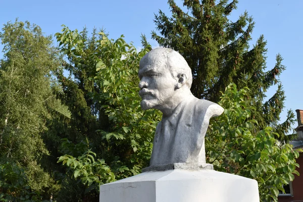 Altes Denkmal Für Lenin Lenin Büste Aus Beton Der Nähe — Stockfoto