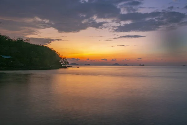 Západ Slunce Ostrově Flores Indonésii — Stock fotografie