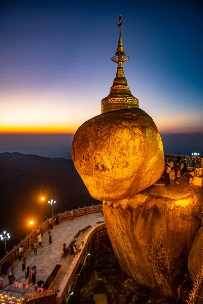 Golden Rock Pagoda Myanmar Burma — Stock Photo, Image