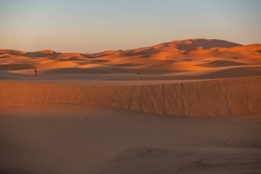 Güney Fas 'ta Sahra Çölü' ndeki kum tepeleri
