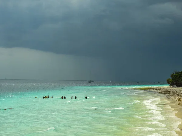 Pohled Pobřeží Zanzibaru Tanzanie Východní Afrika — Stock fotografie