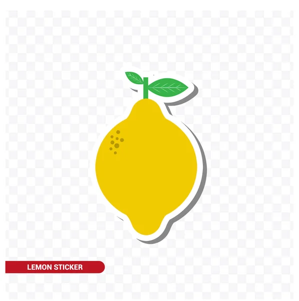 Imagem Vetorial Adesivo Limão — Vetor de Stock