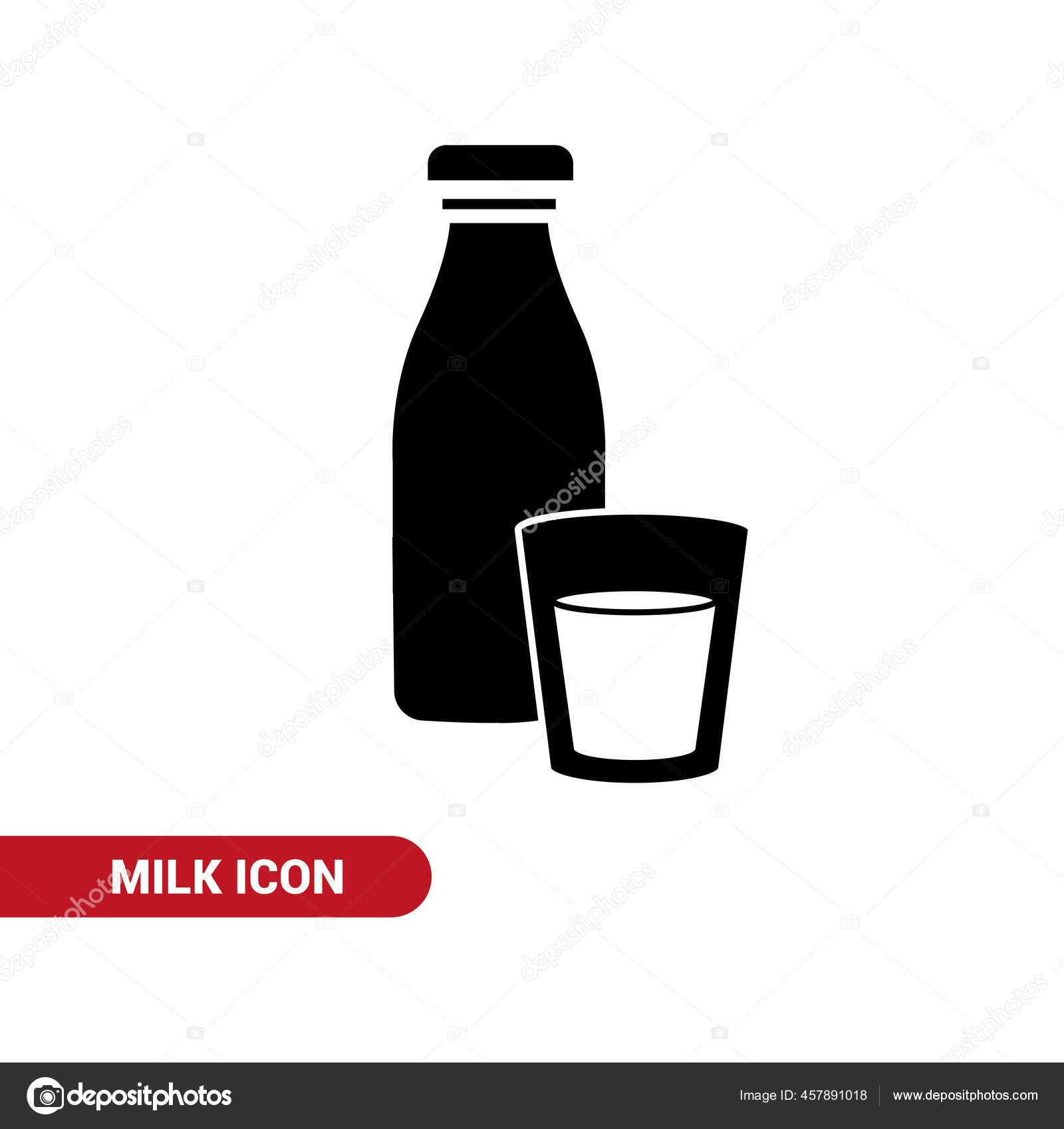 Vector Image Milk Icon Drink Container Stock Vektor C Soniarub