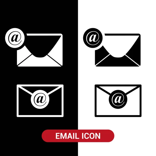 Email icon. Image of an envelope with the email symbol. Editable vector.