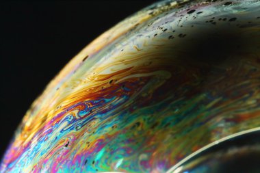 Bulanık renk ve yakından bir kabarcık tarzı fotoğrafı