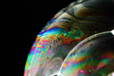 Bulanık renk ve yakından bir kabarcık tarzı fotoğrafı