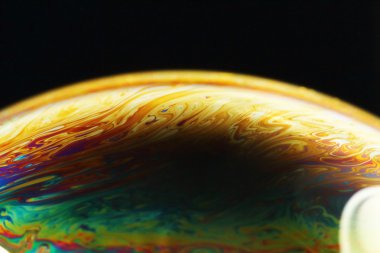 Bulanık renk ve yakından bir kabarcık tarzı fotoğrafı