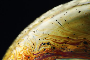 Bulanık renk ve yakından bir kabarcık tarzı fotoğrafı