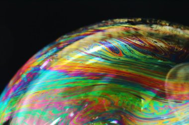 Bulanık renk ve yakından bir kabarcık tarzı fotoğrafı