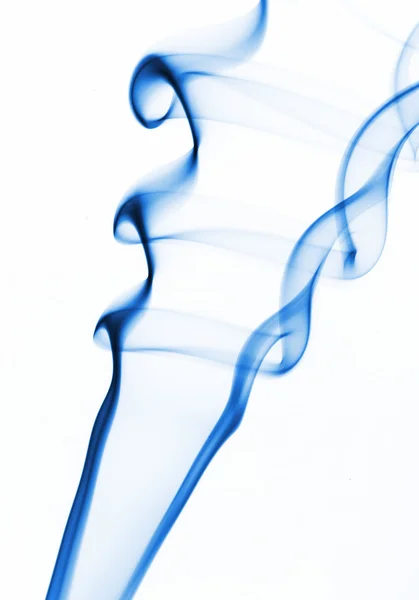 Movement of smoke colored with white background. — Stock Photo, Image