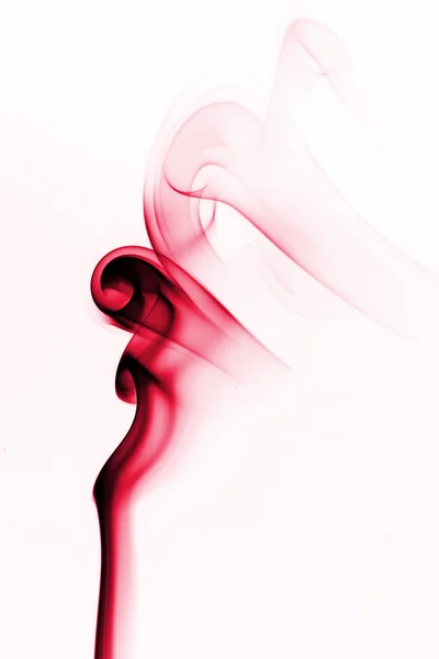 Movement of smoke colored with white background. — Stock Photo, Image