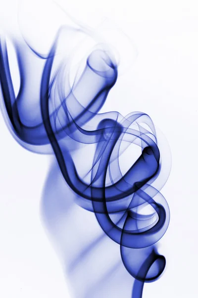 Movement of smoke colored with white background. — Stock Photo, Image