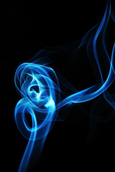 Movement of smoke colored is Blur and nois