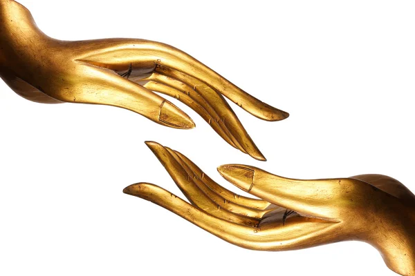 Photo Hand Buddha gold — Stock Photo, Image