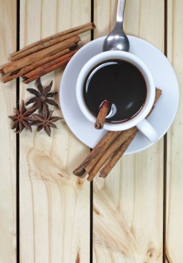 Sıcak cinamon espresso bardak 