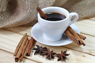 Sıcak cinamon espresso bardak 