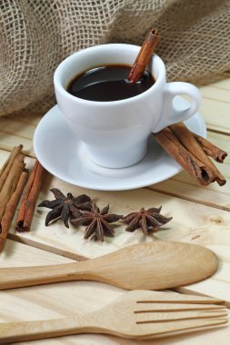 Sıcak cinamon espresso bardak 