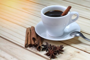 Sıcak cinamon espresso bardak 