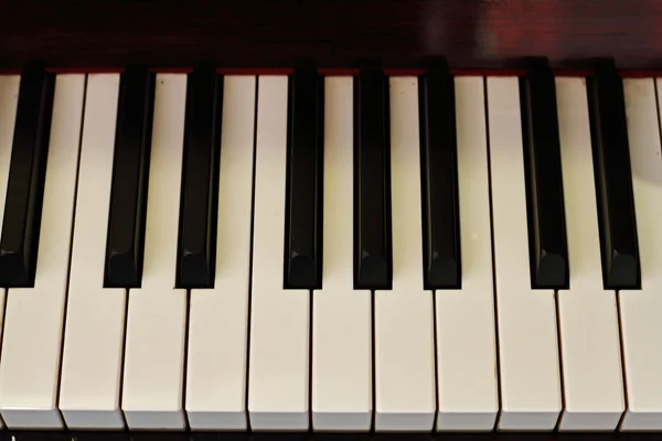 Piano keys. close up view. Stock Photo