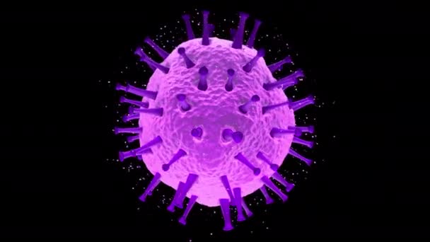 2019-nCov COVID-19 koronavirová chřipka viru korony H1N1 chřipka 2020 — Stock video