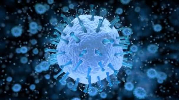 2019-nCov COVID-19 coronavirus corona virus cells influenza Flu 2020 — Stock Video