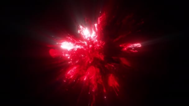 Renk patlaması renkli duman tozu patlama sıvısı mürekkep ışıltısı parçacıkları alfa matte — Stok video