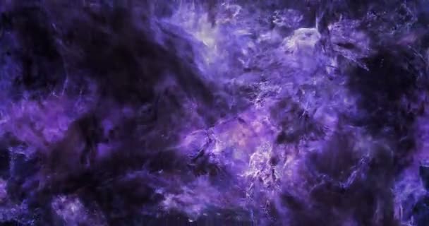 Büyük mor Bulutsusu döngü etrafında 3D uzay uçuşu