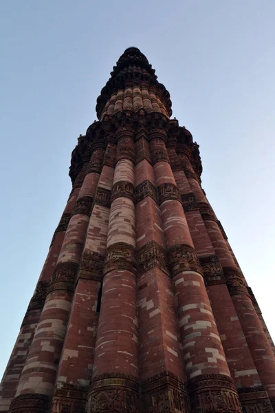 India Nuova Delhi Qutub Minar Minareto Più Alto — Foto Stock