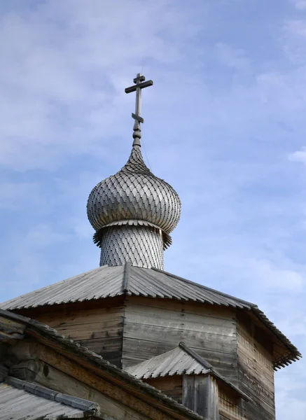 Rusia Sviyazhsk Antigua Iglesia Madera — Foto de Stock