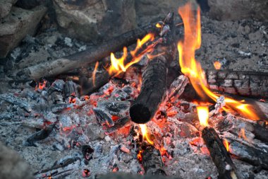 Ateş, alev, ateş, kömür, şenlik ateşi, sıcak, yak