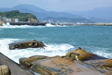 Çin, Tayvan, Geopark Yehlie, manzara, Dağ