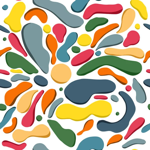 Dalgalı benekleri olan kusursuz vektör renk deseni