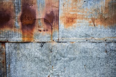 eski paslı demir çarşaf ve kalay