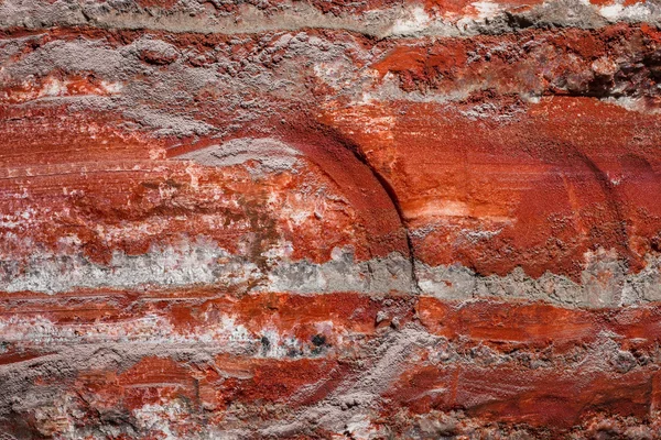 Fragment van muur in kalium zoutmijn — Stockfoto
