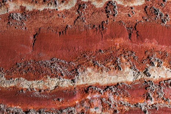 Fragmento multicolor de la pared de la mina de sal de potasio — Foto de Stock