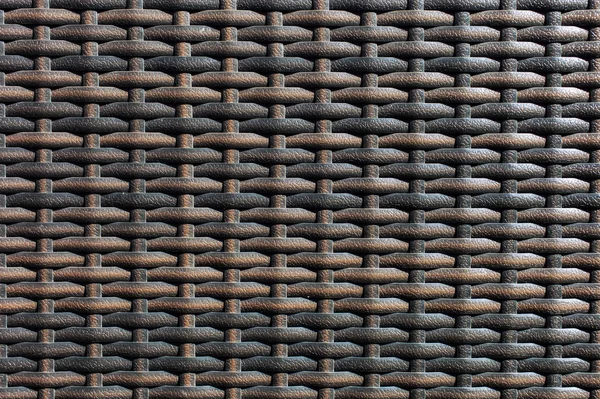プラスチック製の椅子の茶色編みの詳細 — ストック写真