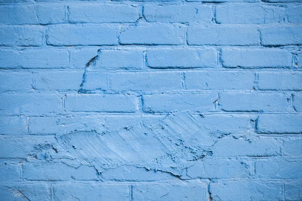 Mavi eski tuğla duvar