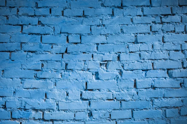 Blue old bricks wall — Stock Photo, Image