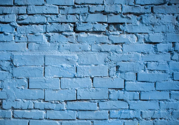 Blue old bricks wall — Stock Photo, Image