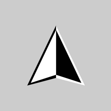 Coğrafi simgeler GPS 'i. Arrow Pin vektör stok çizimi izole edildi. eps10