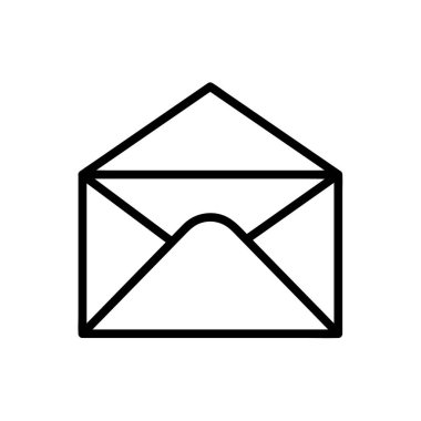 posta simgeleri izole edildi. Beyaz arkaplanda e-posta vektör stok sembolü Eps10