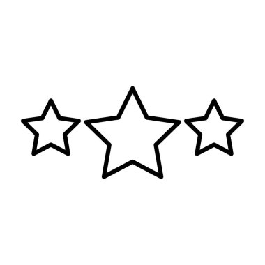 Yıldız simgesi. Beyaz arkaplanda izole edilmiş basit düz vektör illüstrasyon eps10