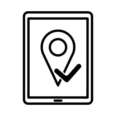 İnternetten sipariş simgesi. Web sitesinden dağıtım illüstrasyonu. Vektör Eps10