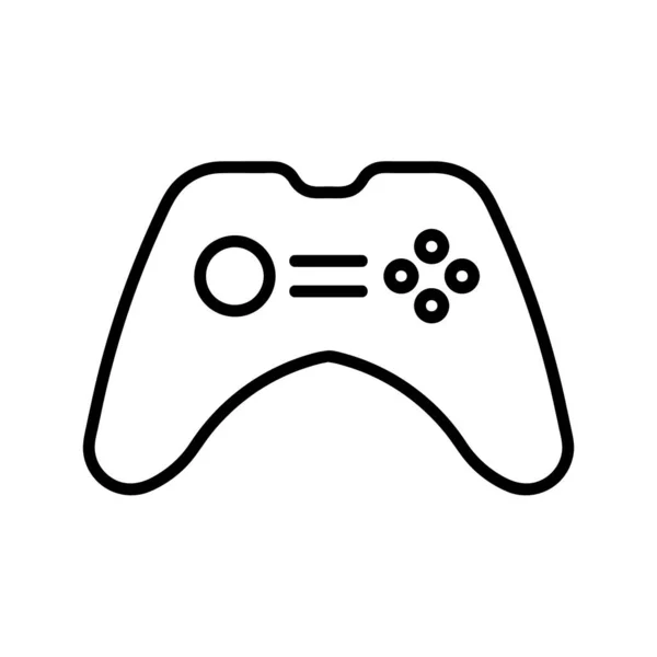 Gamepad Ikon Elszigetelve Fehér Háttérrel Egyszerű Lapos Vektor Eps10 Szimbólum — Stock Vector