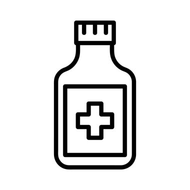 Göz düz simge düşürür. Ağ için piktogram. Çizgi vuruş. Beyaz arka planda izole edilmiş. Vektör E10. Sağlık hazırlıkları